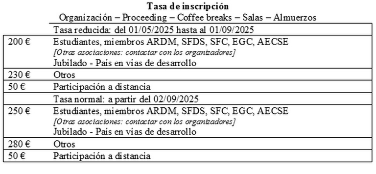 Tarif ASI13 - 2025