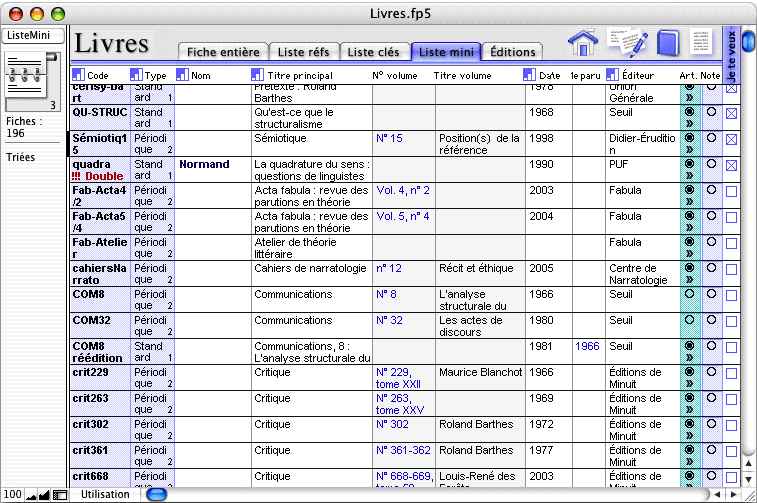 Fiche livre